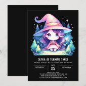 ボホエレガントウィザード誕生日 招待状 (正面/裏面)