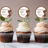 ボホエレガントウエスタンカウボーイ結婚の感謝 ラウンドシール