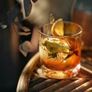 ボホエレガントウエスタンカウボーイ結婚ズ ウイスキーグラス