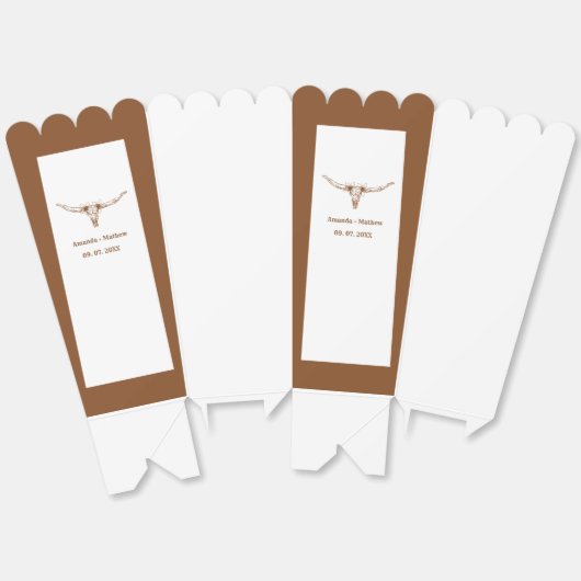 ボホエレガントウエスタンカウボーイ結婚ズ フェイバーボックス (見開き)