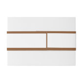 ボホエレガントウエスタンカウボーイ結婚ズ 招待状ベリーバンド (裏面例)