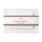 ボホエレガントウエスタンカウボーイ結婚ズ 招待状ベリーバンド (正面例)