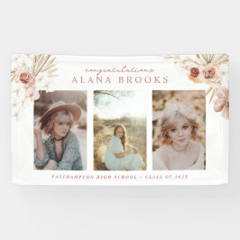 ボホエレガントウォーター色フローラ卒業 横断幕