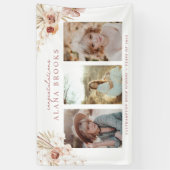 ボホエレガントウォーター色フローラ卒業 横断幕 (縦)