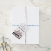 ボホエレガントウォーター色ヴェネツィアScript結婚's ギフトタグ (より糸付き)