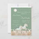 ボホエレガントウマ結婚式招待状 (正面)