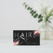 ボホエレガントウ水色フローラはさみ 予約カード (スタンド正面)