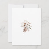 ボホエレガントエミアンフローラボホブライダルシャワー 招待状 (裏面)