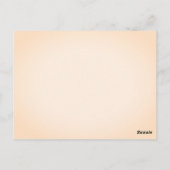 ボホエレガントオータムフローラメイド・オブ・オーナー（花嫁付き添い人） ポストカード (裏面)