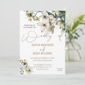 ボホエレガントキュート山花フローラの結婚カード シーズンカード (スタンド正面)