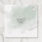 ボホエレガントグリーンリーユーカリ結婚ス フェイバータグ (裏面)