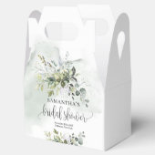 ボホエレガントグリーンeucalyptus金ゴールドブライダルシャワー フェイバーボックス (オープン)