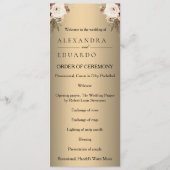 ボホエレガントゴールデンフローラ結婚式 プログラム (正面)