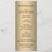 ボホエレガントゴールデンフローラ結婚式 プログラム (裏面)