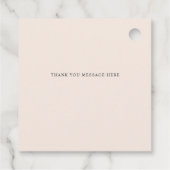 ボホエレガントサマー春アイボリー結婚フローラ フェイバータグ (裏面)