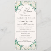 ボホエレガントサマー春アイボリー結婚フローラ プログラム (正面)