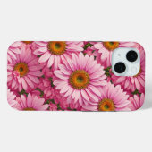 ボホエレガントシックなピンク花模様ピンクデイジー Case-Mate iPhoneケース (裏面 (横))