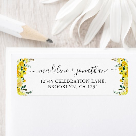 ボホエレガントシックフローラマスタードイエローウォーター色 ラベル (インサイチュ)