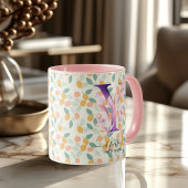 ボホエレガントシックフローラモノグラムマグカップ – Y マグカップ