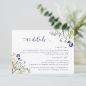 ボホエレガントシック山花の結婚宿泊施設 エンクロージャーカード (スタンド正面)