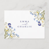 ボホエレガントシック山花の結婚宿泊施設 エンクロージャーカード (裏面)