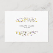 ボホエレガントシック山花の結婚宿泊施設 エンクロージャーカード (裏面)