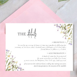 ボホエレガントシック山花の結婚宿泊施設 エンクロージャーカード