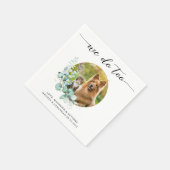 ボホエレガントシック我々あまりにも愛犬の写真の結婚s スタンダードカクテルナプキン (角)