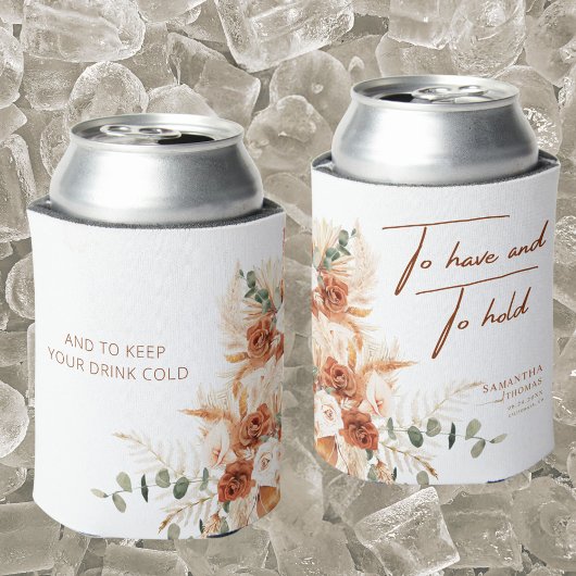 ボホエレガントシック明るいはっきりしたテラコッタ結婚ス 缶クーラー