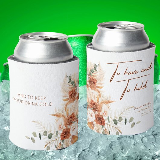 ボホエレガントシック明るいはっきりしたテラコッタ結婚ス 缶クーラー