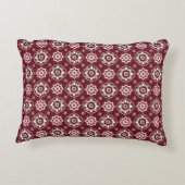 ボホエレガントシック花の柄 アクセントクッション (裏面)