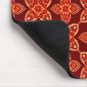 ボホエレガントシック花の柄 マウスパッド (コーナー)