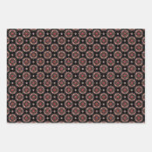 ボホエレガントシック花の柄 ラッピングペーパーシート (正面2)