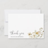 ボホエレガントシック野花フローラ未来ミセス サンキューカード (正面)