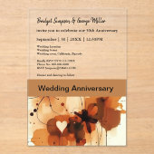 ボホエレガントシッ結婚ク記念日 アクリル招待状 (正面)