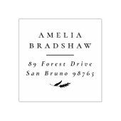 ボホエレガントスプリグ離れ差出人住所 ラバースタンプ (インプリント)