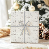 ボホエレガントテミニマルクスチャー&ボウズ ラッピングペーパーシート