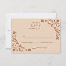 ボホエレガントテラコッタフローラ結婚ズ