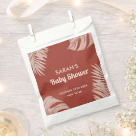 ボホエレガントトロピカル離れの赤ちゃんシャワー フェイバーバッグ