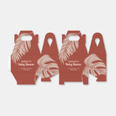 ボホエレガントトロピカル離れの赤ちゃんシャワー フェイバーボックス (折り畳みなし)