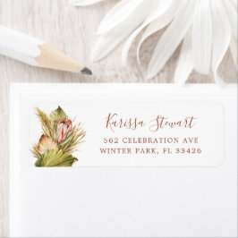 ボホエレガントドライボタニカルラスト結婚ズ ラベル