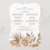 ボホエレガントニュートラルフローラアクセント結婚ズ プログラム (裏面)