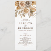 ボホエレガントニュートラルフローラアクセント結婚ズ プログラム (正面)