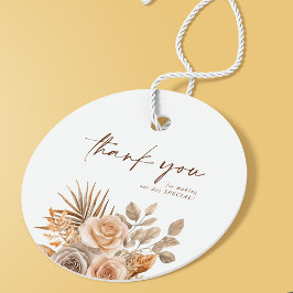 ボホエレガントニュートラルフローラサンキュー結婚ズ フェイバータグ