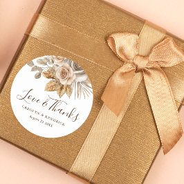 ボホエレガントニュートラルフローララヴ&感謝していズ結婚ス ラウンドシール