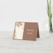 ボホエレガントニュートラ結婚ルのゲ独身のストカード サンキューカード (正面)