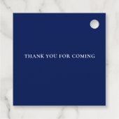 ボホエレガントネイビーフローラ結婚ズ フェイバータグ (裏面)