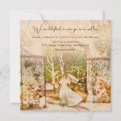 ボホエレガントハシエンダガーデンメキシコ結婚ズ 招待状 (裏面)