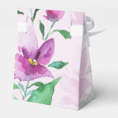 ボホエレガントバイオレットフローラウォーターカラーアート フェイバーボックス (裏面サイド)