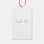 ボホエレガントバタフライワイルドフラワーベビーシャワー ギフトタグ (裏面)